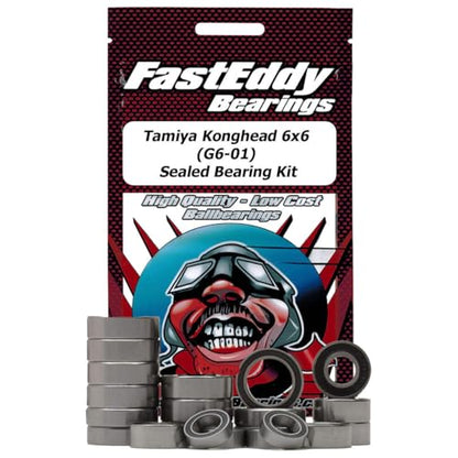 FastEddy Bearings Compatible with Tamiya Konghead 6x6 (G6-01) Sealed Bearing Kit