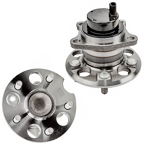 Detroit Axle - FWD Steering Knuckles Kit for 2004 2005 2006 2007 | Toyota Highlander [2.4L], 2 Front Steering Knuckle & 2 Wheel Bearing Hubs Rear Wheel Bearing Hub Replacement - size: 4UW48747/Kit