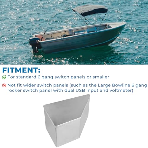 Aluminum Side Console Switch Panel Mount for Boats Bracket for Fish Finders Boat Accessories - color: Bracket