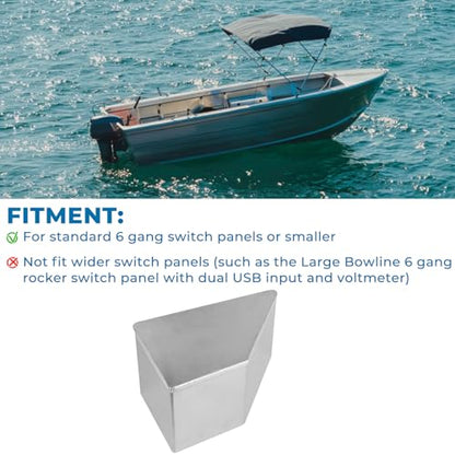 Aluminum Side Console Switch Panel Mount for Boats Bracket for Fish Finders Boat Accessories - color: Bracket