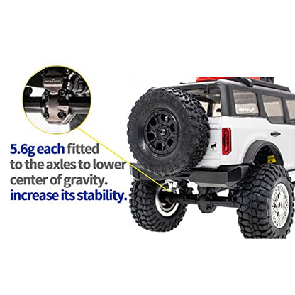 Brass Diff Cover Front&Rear for AXIAL SCX24 Deadbolt C10 Gladiator Brocon Upgrades 1/24 RC Crawler Car