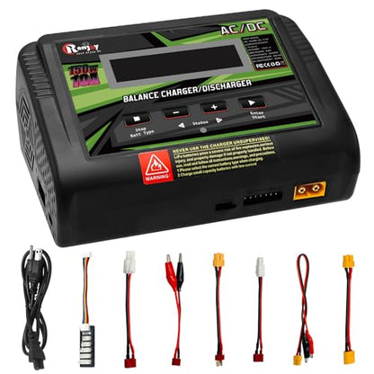 Lipo Battery Charger, 1S-6S RC Car Charger 150W Lipo Charger 10A Balance Charger Fast Charge Discharge Smart Charger for LiPo/Li-ion/Life Battery(1-6s) NiMH/NiCd (1-15s) RC Battery Charger