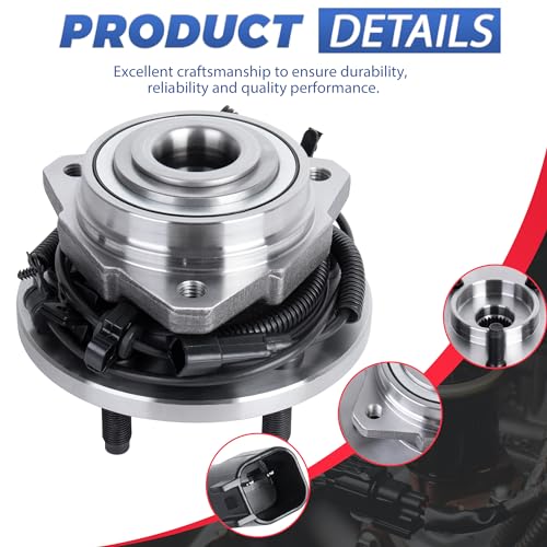 513176 Front Left Wheel Hub Bearing Assembly 4-Wheel ABS 5 Lugs 1 Pack | Fits 2002-2007 Jeep Liberty, Automotive Replacement Front Left Wheel Hub Assembly Only for 4-Wheel ABS Models - size: 513176/1PC