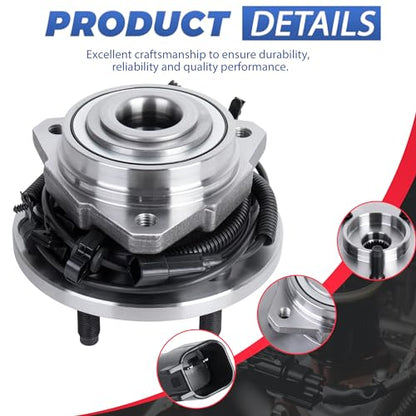 513176 Front Left Wheel Hub Bearing Assembly 4-Wheel ABS 5 Lugs 1 Pack | Fits 2002-2007 Jeep Liberty, Automotive Replacement Front Left Wheel Hub Assembly Only for 4-Wheel ABS Models - size: 513176/1PC
