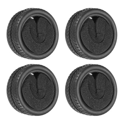 uxcell 4pcs Soft Rubber RC Car Tires for 1/10 Scale Touring On-Road Racing - 62mm x 28mm Performance Tyre, Black