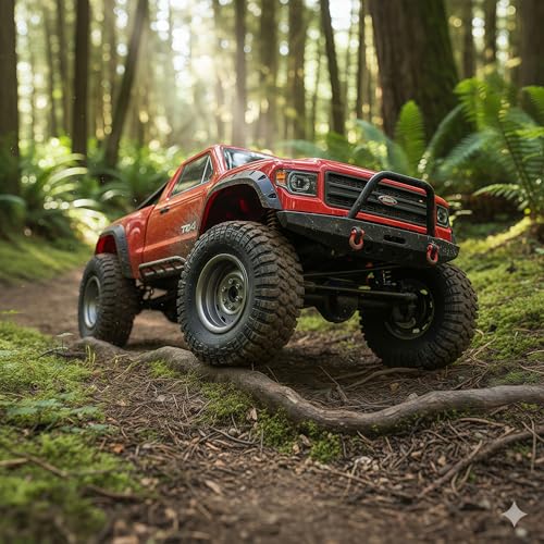 AMK 1.9 Beadlock Wheels Steel 4Pcs – RC Rock Crawler Wheel Rims -8.9mm Offset for 1/10 TRX4 TRX6 SCX10 Jeep Capra Gen8, 12mm Hex Upgrade