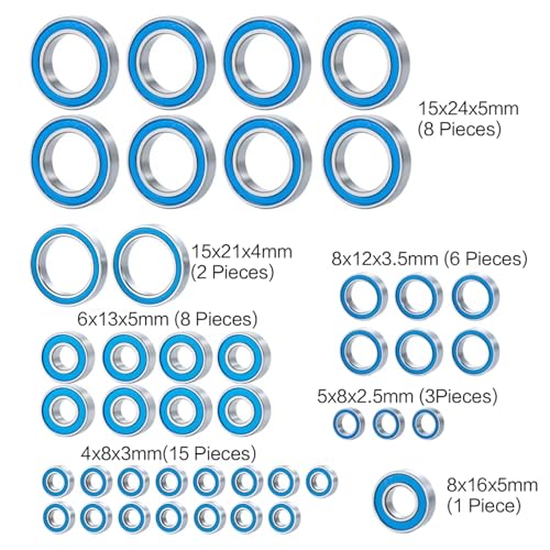 Parts For UDR Pro Scale For Unlimited For Desert For Racer 85076-4 1/7 43Pcs Wheels Axle Sealed Bearing Kit RC Car Truck Model Parts
