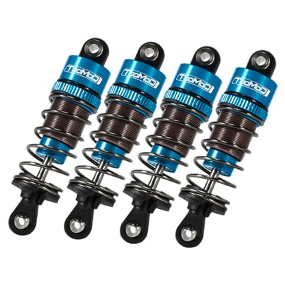 62MM Oil Shock Absorbers Upgrade Compatible with 1/10 RC Cars | Fits Tamiya TT-01/02 / Losi 1/10 / Hyper Go - Oil Damper Upgrade - Blue - color: Blue