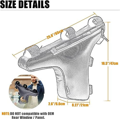 2 Pack UTV Roll Bar Triangle Storage Tool Bags, Double Side Zipper Side by Side Door Bags Roll Bar Gear Bag, Compatible with Kawasaki Teryx KRX 1000 2020-2024 Accessories (Black x2) - color: Black x2