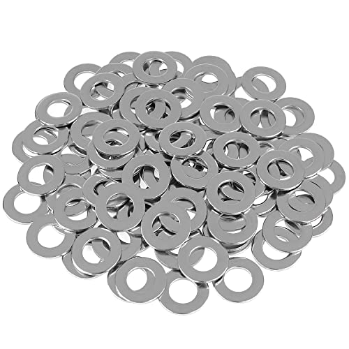 HELIFOUNER 50 Pieces M12 Flat Washers, 304 Stainless Steel, Inner Diameter 12mm, Outer Diameter 24mm, Thickness 2.0mm, Fender Washers, Metal Washers for Screws Bolts - size: M12