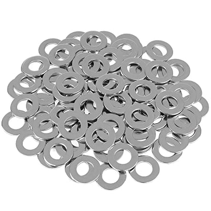 HELIFOUNER 50 Pieces M12 Flat Washers, 304 Stainless Steel, Inner Diameter 12mm, Outer Diameter 24mm, Thickness 2.0mm, Fender Washers, Metal Washers for Screws Bolts - size: M12