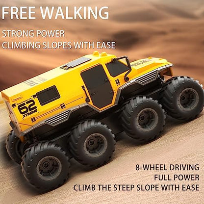 KB KAIBO 2 Battery 8WD Rc Cars for Boys Age 8-12，2.4G Off Road All Terrain Amphibious Rc Truck，remote Control Boat, Top Christmas Gifts 2025 for Kids-Black - color: Black2