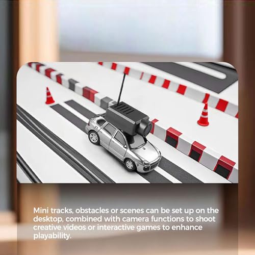 Wltoys Mini RC Car, 1:64 Scale FPV RC Drift Car with 720P HD Camera, 2.4GHz Transmitter, WiFi App Control with Gyro, LED Lights, Mini Racing Toys (Silver Gray) - color: Silver Gray