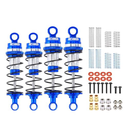 RCAWD Alloy Front Rear Shock for Losi 1/16 Mini-B 1/18 Mini-T Shocks Series Upgrades Part Blue - color: Blue