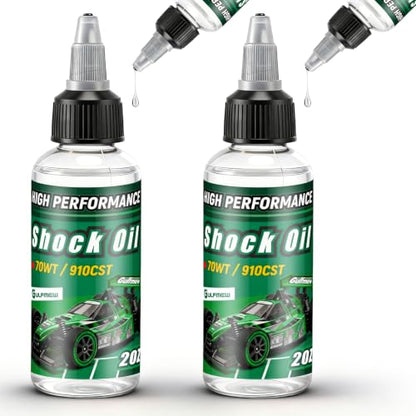 2 Bottles Racing Silicone Shock Oil 70WT 910CST | RC Car Shock Oil for Lubricating R/C Radio Controlled Cars and All Types of Vehicles, RC Shock Oil, Does Not Evaporate