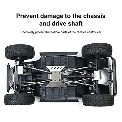 Stainless Steel Chassis Armor RC Skid Plate with 8mm Connector for AXIAL SCX10 III AXI03007 RC RC Crawler Car Upgrade