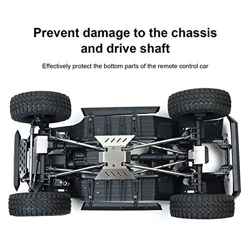 Stainless Steel Chassis Armor RC Skid Plate with 8mm Connector for AXIAL SCX10 III AXI03007 RC RC Crawler Car Upgrade