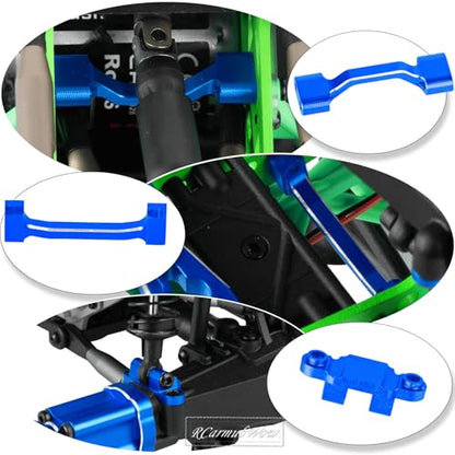 RC Upgrades for L0S1 1/18 Mini LMT 4X4,Driveshafts,Servo,Body Mount,Upper&Lower Shock Mount,Side Panel Crossbar,Rear Cup,Steering Cup&C Hub,Steering Links,Shock Strengthen Mount,Navy Blue - color: Navy Blue(1set)