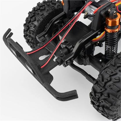 Rc Bumper Models Parts Compatible with HPI for Venture 1/18 RC Crawler Car Upgrade Parts Accessories Metal Front Bumper with Lights Kit