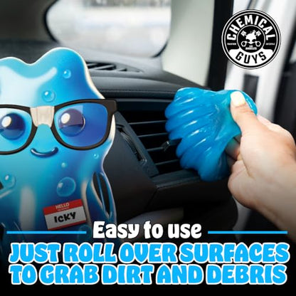 Chemical Guys, 9-Piece Interior Car Cleaning Kit, Cleaner, Gel, Brushes | Sticky Icky Car Cleaning Gel, detailing brushes, and microfiber towels, complete car interior cleaning and refresh bundle - style: KIT