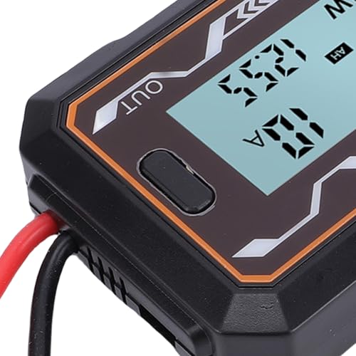 Focket Power Analyzer, 100A Battery Monitor Meter with Blue Backlit LCD Display, Digital Watt Meter for RC Solar Electric Vehicles Battery Consumption Testing