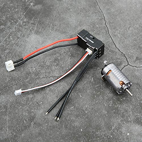 Brushless Motor, High Speed 7500KV Crawler Motor Metal 1410 with 18A ESC for 1/24 1/28 1/32 Scale Off-Road RC Cars Hobbyists Repair Enthusiasts
