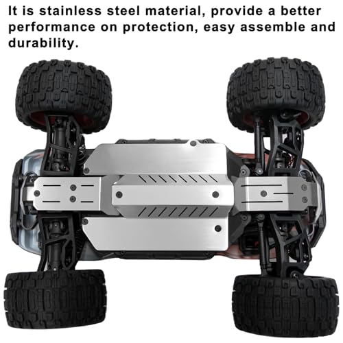RC Chassis Armor Skid Plate Stainless Steel | for 1/16 Traxxas Mini Maxx 107154-1 Mini XRT 108076-1
