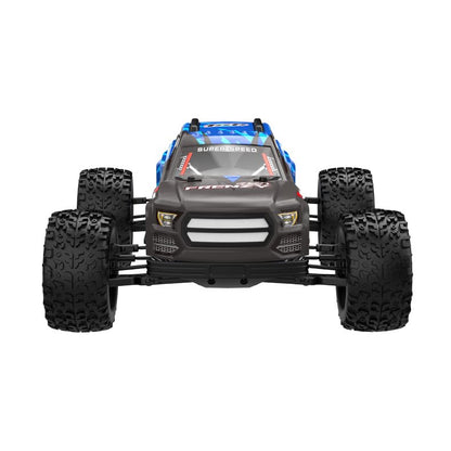 1/12 Brushless RC Cars for Adults, RC Trucks 4x4 Offroad Waterproof, Electric Powered High Speed Remote Control Car, Fast Extreme All Terrain RC Truggy with 3S Battery for Snow Sand - style: Metallic Blue