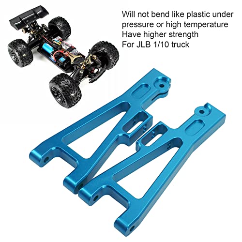 Metal RC Suspension Arm Kit for JLB 1/10 Truck, Sturdy and Durable Front Rear Forearm, Perfect for DIY Upgrade, (Blue) - color: Blue