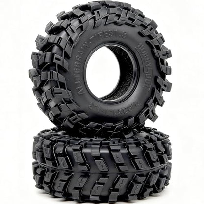 HOBBYSOUL 1.3 All Terrain RC Tires 72×28mm 4-Pack For TRX4M SCX24 Crawlers | High-grip soft sticky tires for mud & rock climbing,foam inserts,upgrade for 1/18 TRX4M High Trail & 1/24 micro RC crawler - style: 1.3 All Terrain Tires-72mm Tall