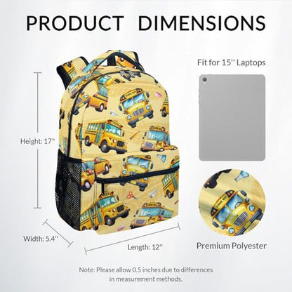Kid Backpack Boys - School Bus Backpacks for Toddler - Durable Children Bookbag - School Bag for Kindergarten/Preschool/Elementary(17 Inch) - color: Color-6