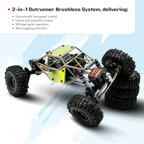 furitek Limited Edition Titan Buggy 18 – RTR Titanium Gold Edition w/Active Pro 4WS & Micro Tesla DigiBoard - Remote Control Car RC Cars for Adults (Gold) - color: Gold