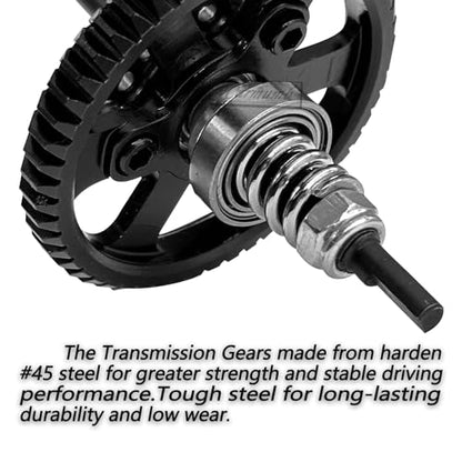 54T Spur Gear Upgrades Part for Slash Stampede Rustler 4X4（VXL）, Hardened Steel Slipper Clutch Eliminator 54T Spur Gear with Pinions Gears Set(15T 17T 19T) RC Upgrades,#6878,Navy Blue - color: Navy Blue(54T)