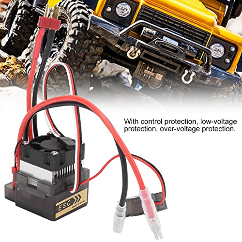 RC Brushed ESC,320A Two-Way with Brake Cooling Fan Two-Way Brushed ESC for RC Cars Boats Models Vehicles