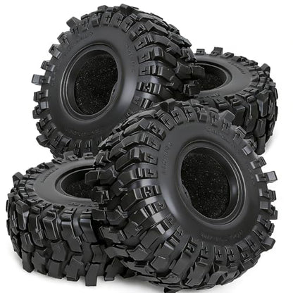 STMU 2.2 Crawler Tires 135mm/5.30inch With Foam Inserts 4PCS For 2.2 Beadlock Wheel Rims Traxxas TRX4 Axial SCX10 II AX10 Wraith D90