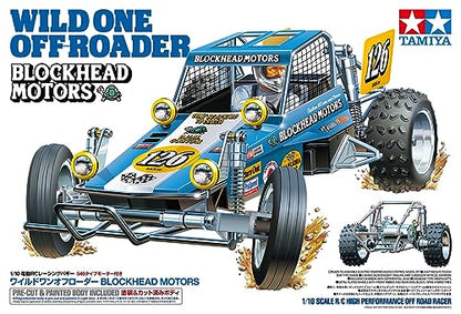 Tamiya 58695 1:10 Wild One OR Blockhead Motor-Remote Controlled Car, RC Vehicle, Model Building, Hobby Crafts