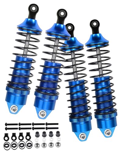 RC Shocks Absorber Upgrades Part for 1/10 Lasernut U4, Tenacity DB Pro,TENACITY TT Pro 4WD SCT,4PCS Aluminum Front Rear Big Bore RC Shocks Damper,90mm 100mm Metal Hop Ups,#LOS233011,Navy Blue - color: Navy Blue - 4pcs