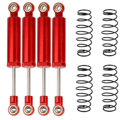 Shock Absorber Damper Internal Spring Built-in Spring For 1/10 RC Crawler Axial SCX10 I II III RBX10 Wraith TRX4 MST Redcat (red, 90mm) - color: red, size: 90mm