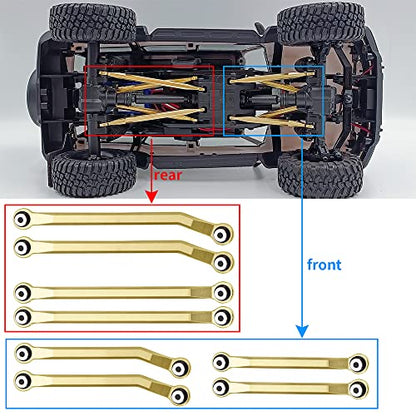 RCLIONS Higher Extra Clearance Links Set Linkage for TRX4M Upgrades 1/18th RC Crawler Car Parts Heavy Weight 62g