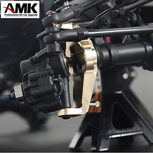 6Pcs Brass Portal Drive Axle Housing Steering Knuckle Caster Block Set for RC Crawler TRX4 TRX6 Upgrade Parts(319g)