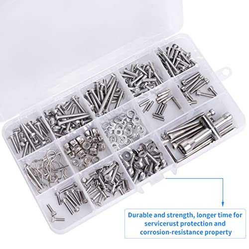 288pcs RC Screw Kit Hardware Fasteners Compatible with Traxxas Slash 1/10 2WD 4X4 RC Car