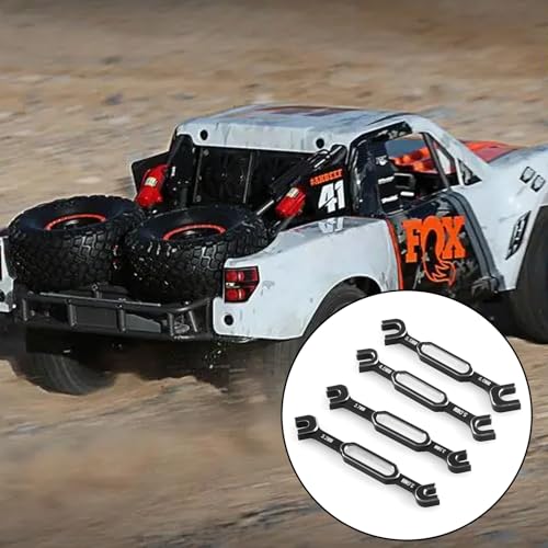 kingsea RC Car Wrench Aluminum Alloy Turnbuckle Nut Ball Joint Remover 3.0/3.2/3.5/3.7/4.0/5.0/5.5/6.0mm Universal Repair Tool Compatible with RC Car Boat RC Drone, Black - color: Black