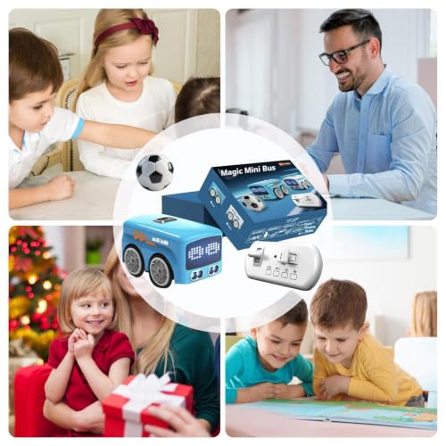 Gesture Sensing RC Car Interactive Smart Bus Toy | Obstacle Avoidance Gesture RC Car for Kids Ages 5-12 Girls Birthday Party Indoor Home School Classroom