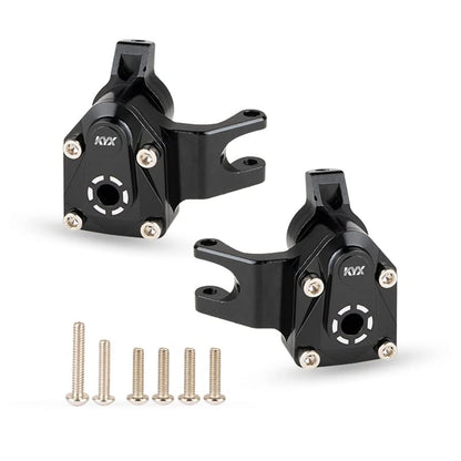 KYX Racing Aluminum Portal Axle Steering Knuckles Set Upgrades Parts Accessories for 1/18 RC Crawler Car Axial Capra UTB18