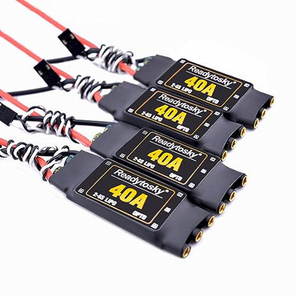 40A ESC OPTO 2-6S Brushless ESC Electronic Speed Controller | For F450 450mm F550 S500 ZD550 RC Helicopter Quadcopter(4PCS) - color: 40a Opto Esc 2-6s
