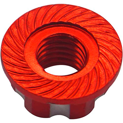 4Pcs Hexagonal Nuts, M4 Aluminum Alloy RC Wheel Hex Nuts Compatible with HSP Sakura D3 D4 1/10 RC Car (Red) - color: Red
