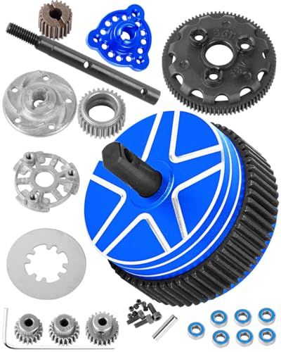 RC Upgrades Part for 1/10 Slash/Rustler/Stampede/Bandit 2WD(VXL),48P 86T Spur Gear&Slipper Clutch&Differential Transmission Gear&Slipper Rebuild Kit&Pressure Plate Hops up,Navy Blue - color: Navy Blue-48p&86t