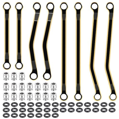 MORLORDY Brass RC High Clearance Chassis Links Heighten Linkage Set for 1/18 TRX4M K10 F150 RC Crawlers Car Upgrade Part