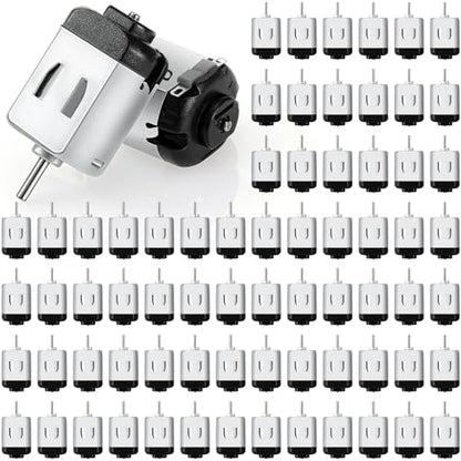 Coume 100 Pack Dc Motor 1.5-3v 23000rpm Mini Hobby Electric Motor High Speed Torque for DIY Remote Control Toy Car Experiments