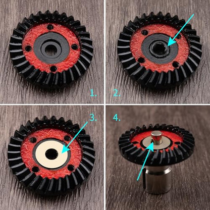 30T/10T Steel Differential Drive Gear+Front Rear Helical Bevel Gear for MJX Hyper Go 14210 14209 16208 H14BM 1/14 RC Car Upgrade Part